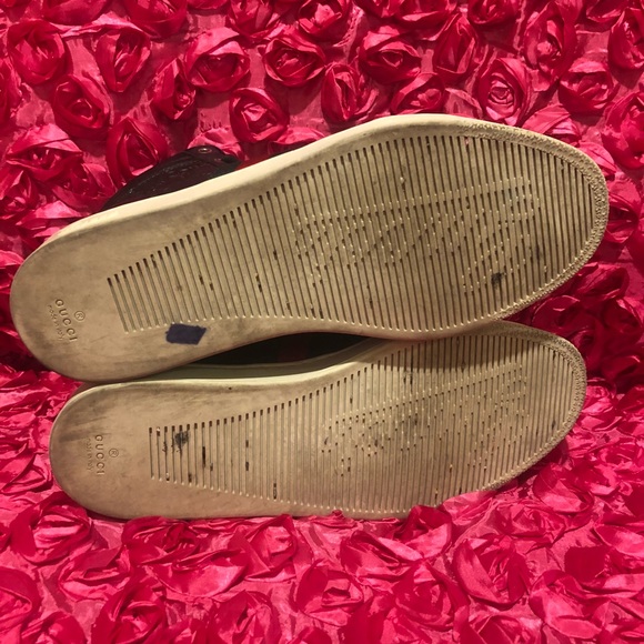 Men's High Top GG Guccissima Web Stripe Sneaker - Picture 6 of 8